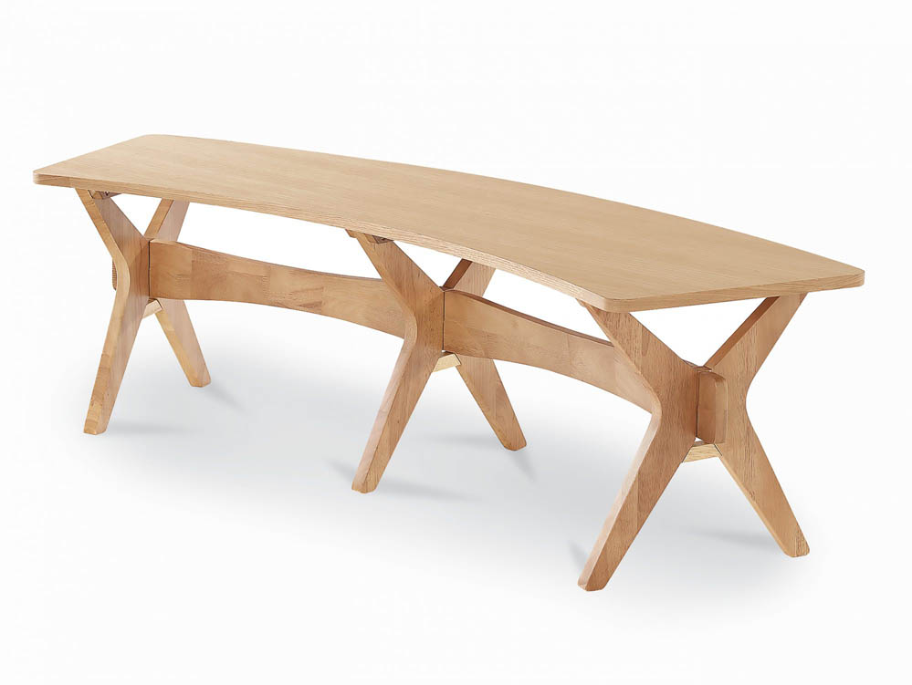 LPD LPD Malmo White Oak Wooden Dining Bench