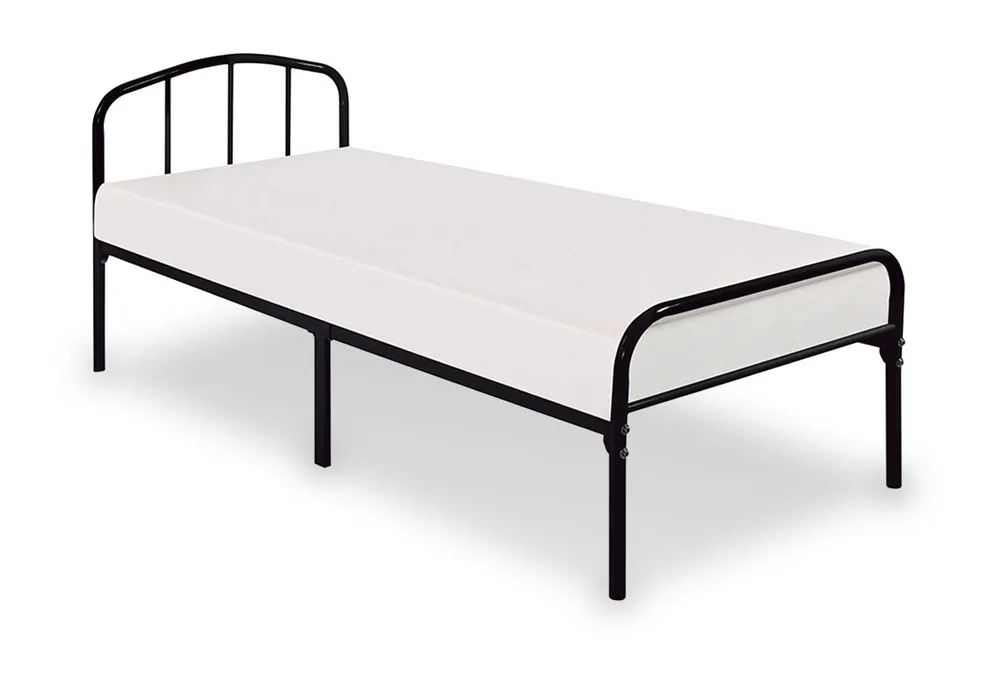 LPD LPD Milton 3ft Single Black Metal Bed Frame