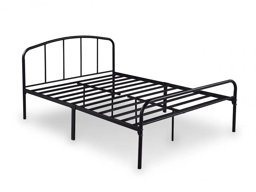 LPD LPD Milton 5ft King Size Black Metal Bed Frame