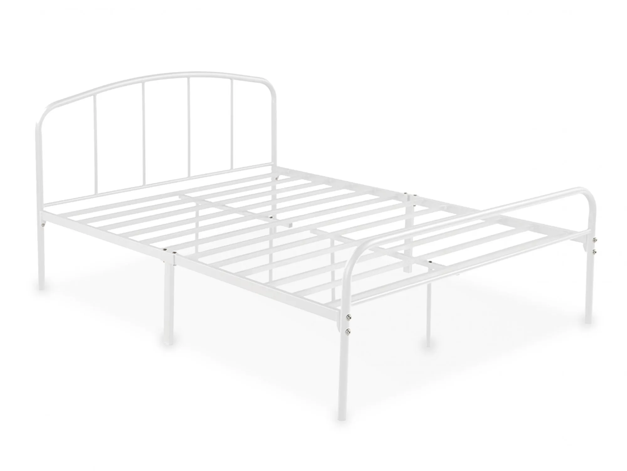LPD LPD Milton 5ft King Size White Metal Bed Frame