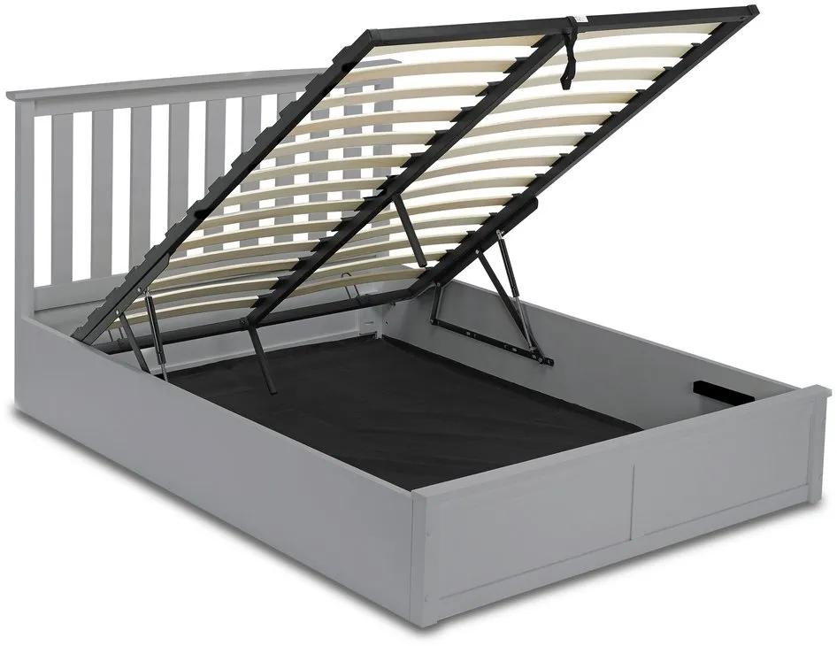 LPD LPD Oxford Grey Wooden Ottoman Bed Frame