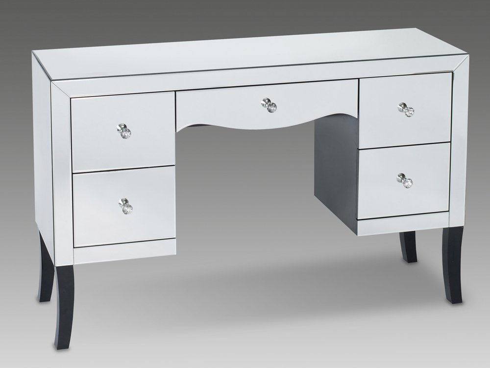 LPD LPD Valentina Double Pedestal Mirrored Dressing Table (Assembled)