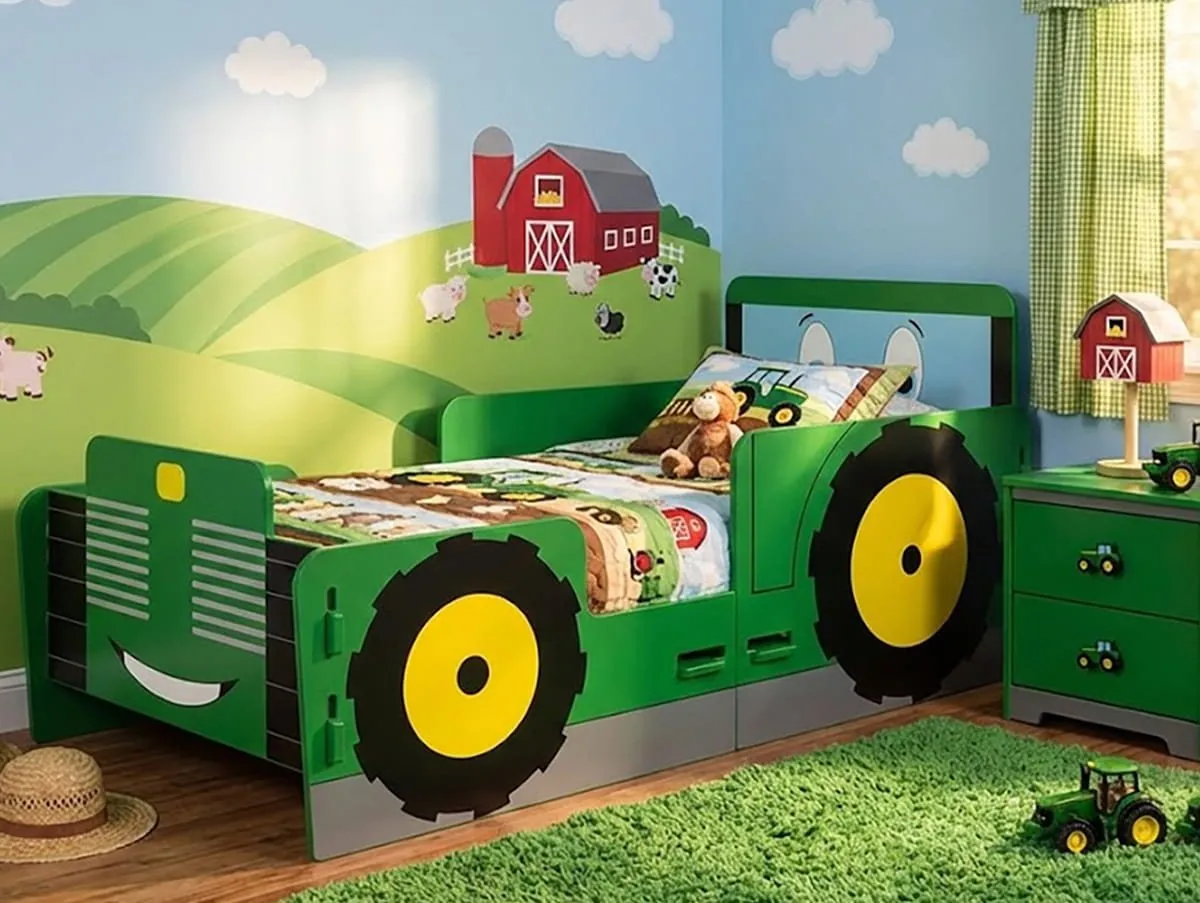 Kidsaw Kidsaw Green Tractor Junior Bed Frame