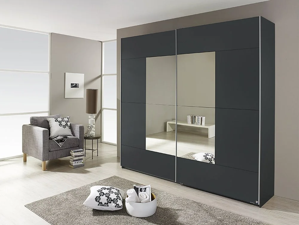 Rauch Rauch Kira Sliding Door Mirrored Large Double Wardrobe