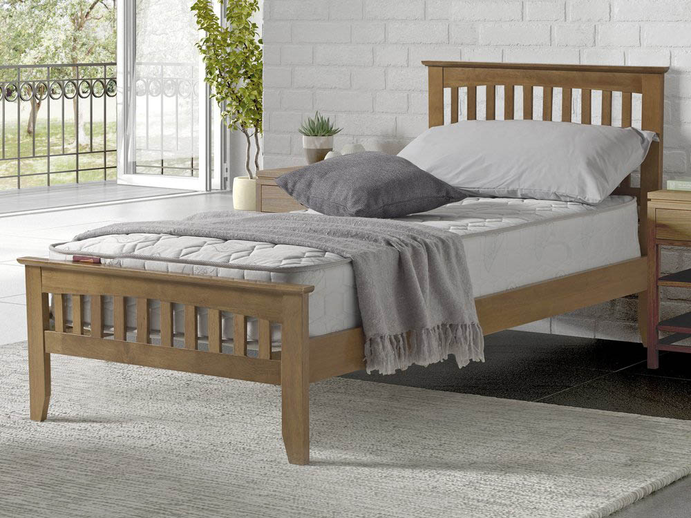 Sareer Sareer Sandhurst 3ft Single Oak Wooden Bed Frame