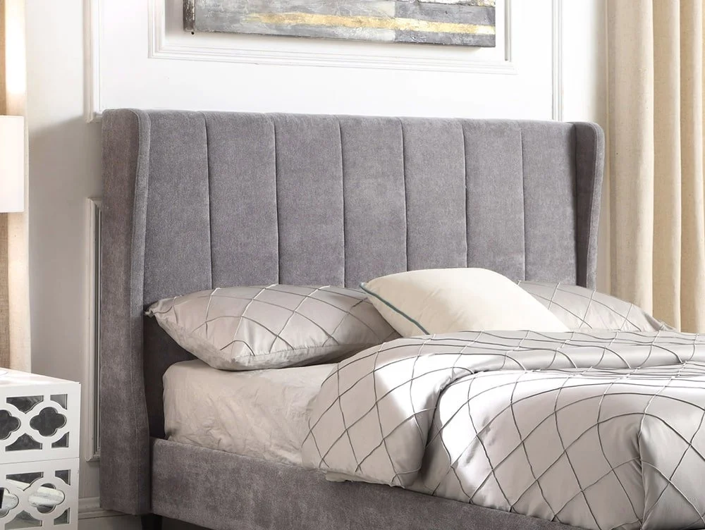 Seconique Seconique Amelia Grey Fabric Bed Frame