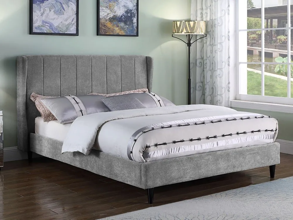 Seconique Seconique Amelia Grey Fabric Bed Frame