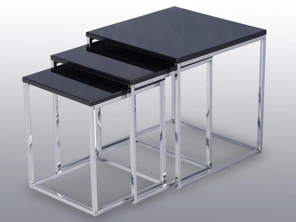 Seconique Seconique Charisma Black High Gloss Nest of Tables