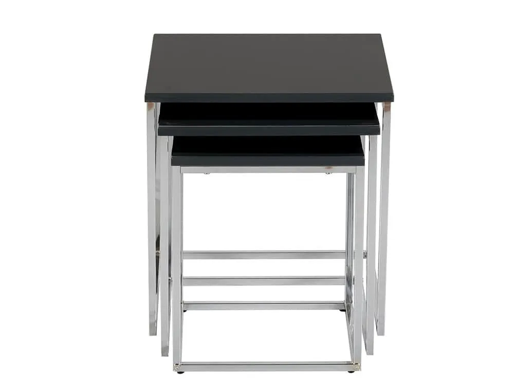 Black high gloss nest of tables store