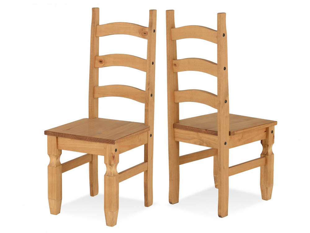 Seconique Seconique Corona Pine Set of 2 Wooden Dining Chairs