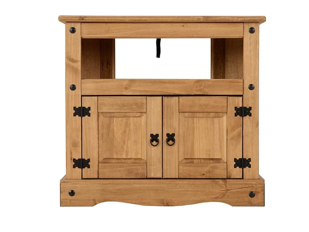 Seconique Seconique Corona Pine Wooden 2 Door Corner TV Cabinet