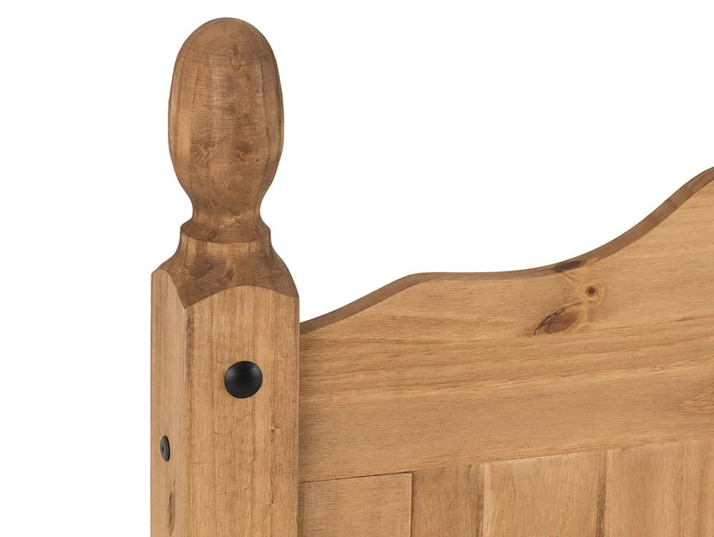 Seconique Seconique Corona Scroll Pine Wooden Bed Frame (High Footend)