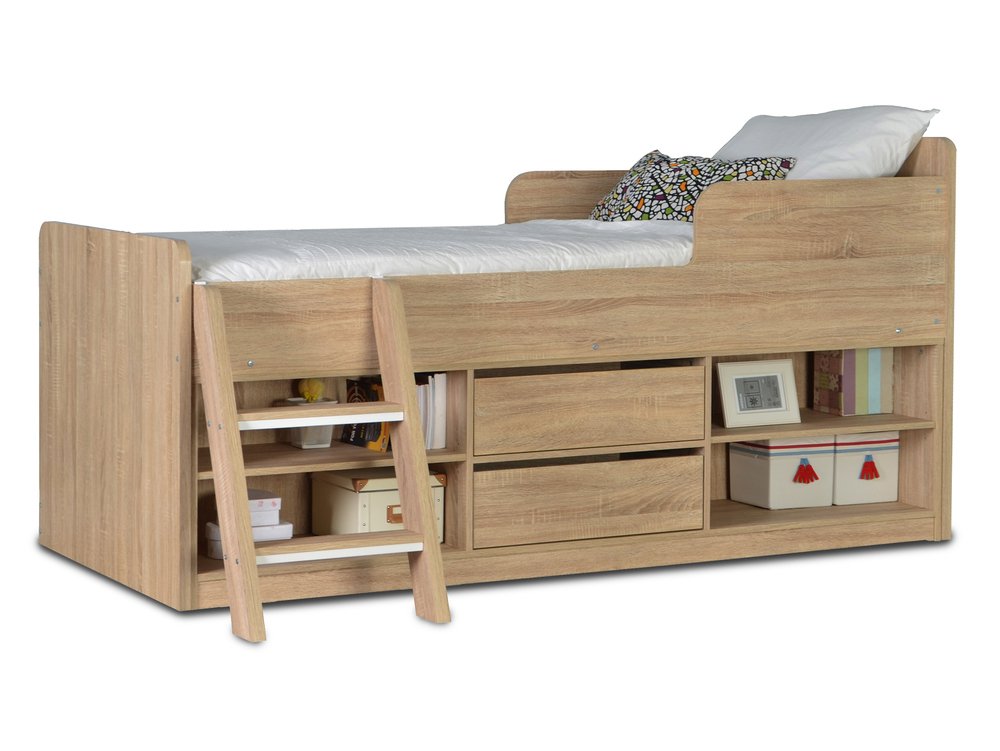 Seconique Seconique Felix 3ft Single Sonoma Oak Cabin Bed Frame