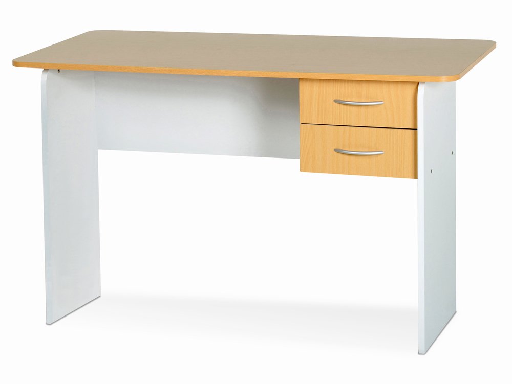 Seconique Seconique Jenny Beech and White 2 Drawer Study Desk (Flat Packed)