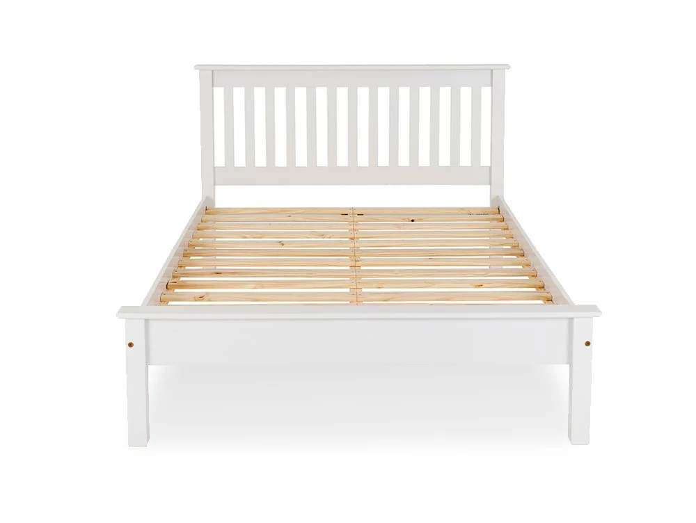 Seconique Seconique Monaco White Wooden Bed Frame (Low Footend)