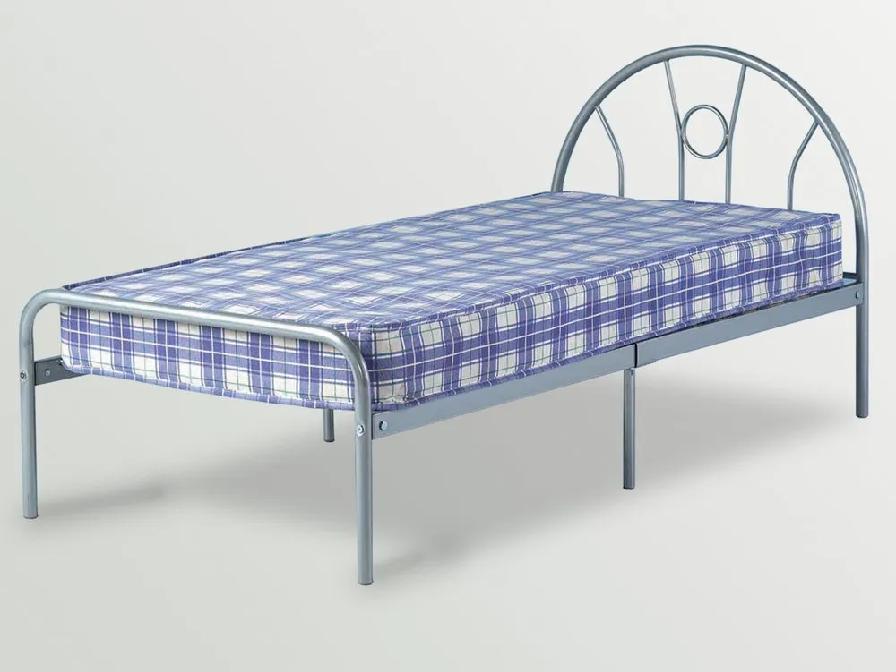 Seconique Seconique Nova 3ft Single Silver Metal Bed Frame