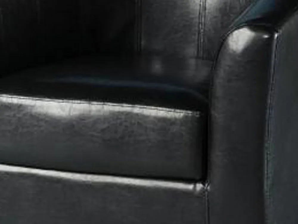 Seconique Seconique Tempo Black Faux Leather Tub Chair