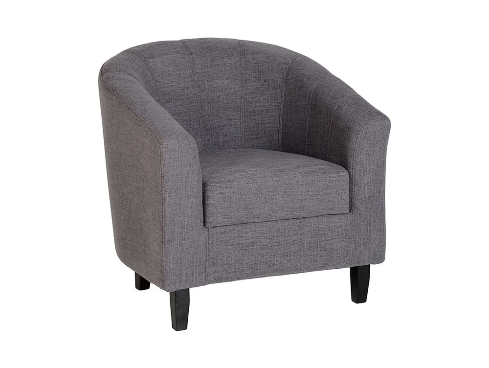 Seconique Seconique Tempo Grey Fabric Tub Chair