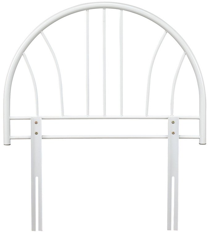 Serene Serene Annabelle 3ft Single White Metal Headboard