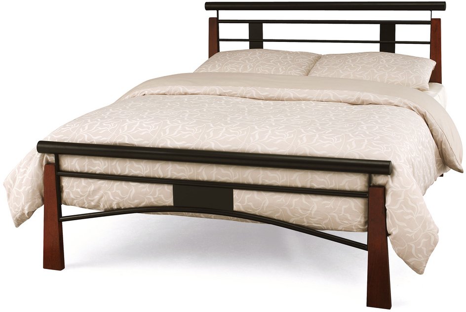 Serene Serene Armstrong 5ft King Size Black Metal Bed Frame