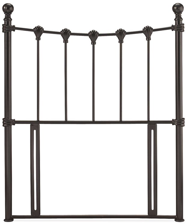 Serene Serene Marseille 3ft Single Black Floor Standing Metal Headboard