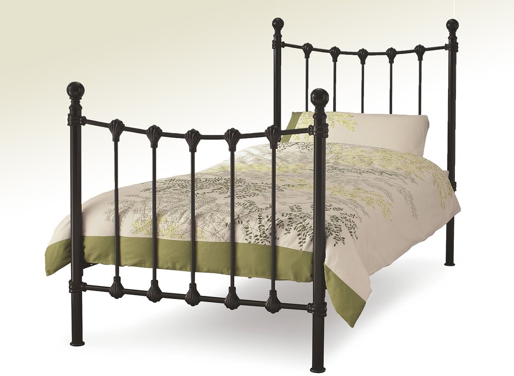Serene Serene Marseille 3ft Single Black Metal Bed Frame