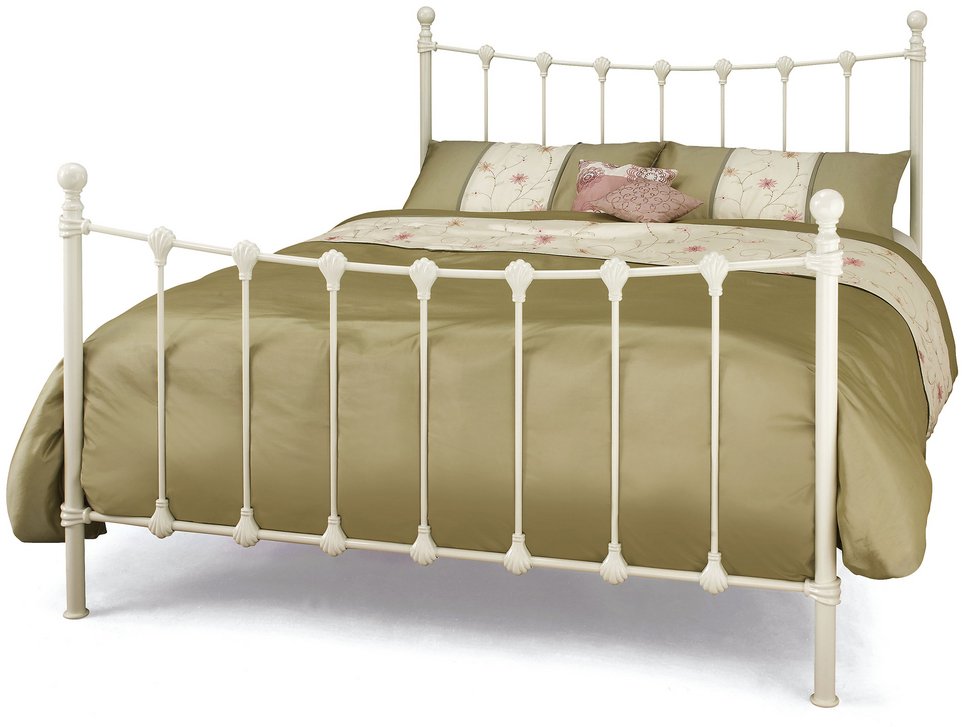 Super King Size Ivory Metal Bed Frame, How To Put Together King Metal Bed Frame