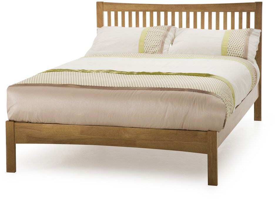 Serene Serene Mya 4ft6 Double Honey Oak Wooden Bed Frame