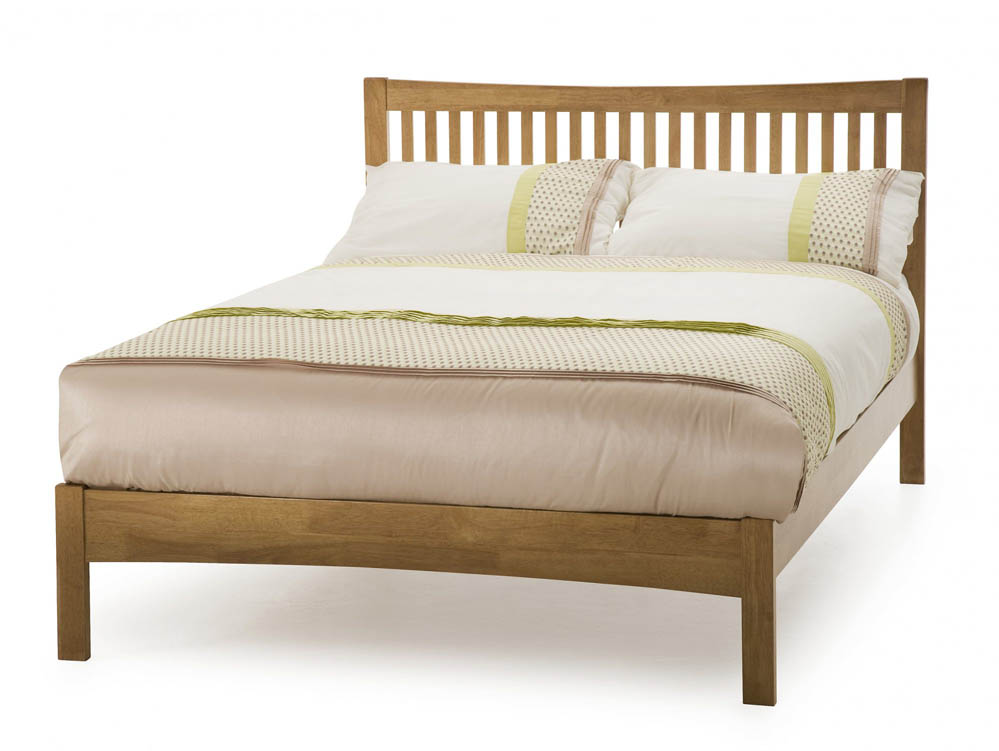 Honey Oak Wooden Bed Frame, Super King Size Wooden Bed Frame Uk