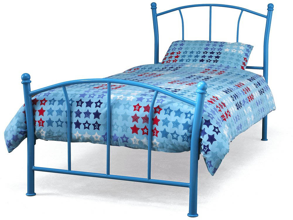 Serene Serene Penny 3ft Single Blue Metal Bed Frame