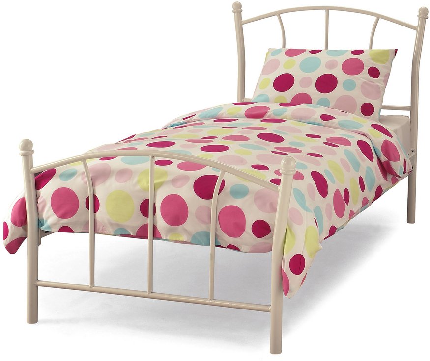 Serene Serene Penny 3ft Single White Metal Bed Frame