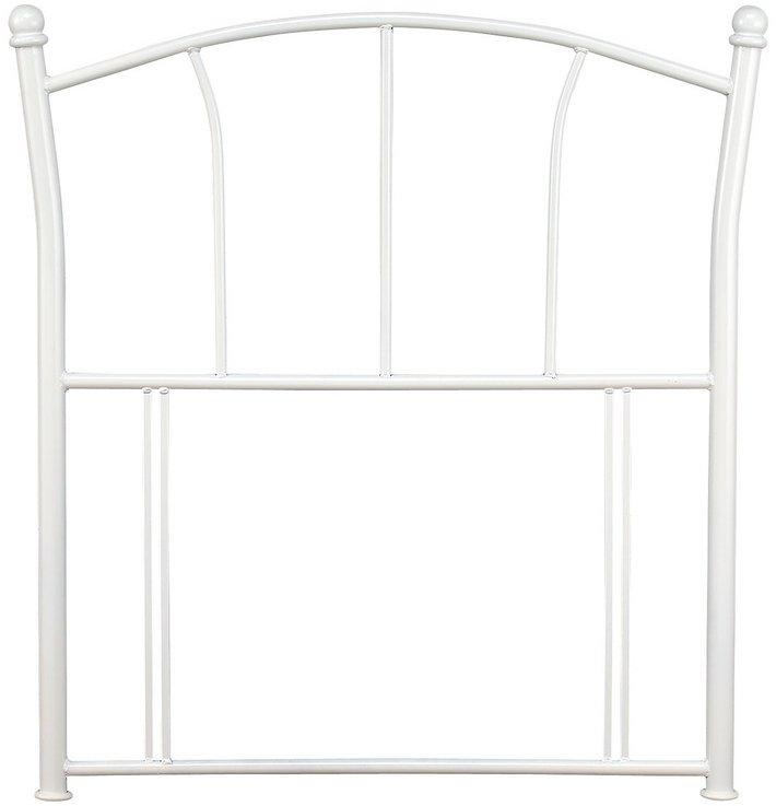 Serene Serene Penny 3ft Single White Metal Headboard