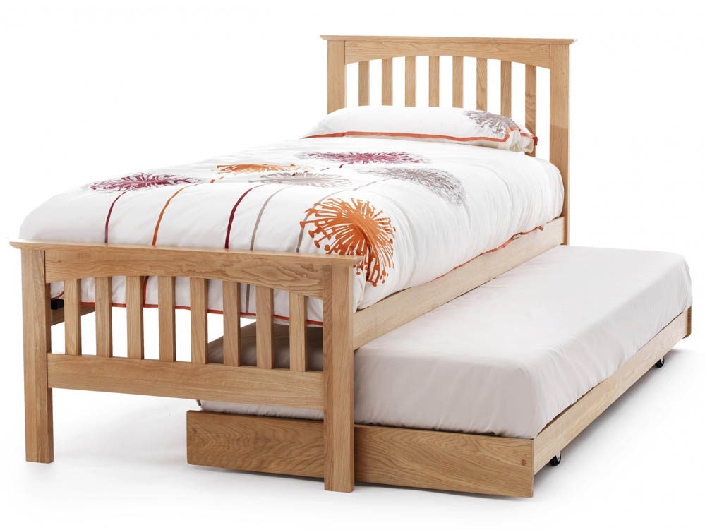 Serene Serene Windsor 3ft Single Oak Wooden Guest Bed Frame
