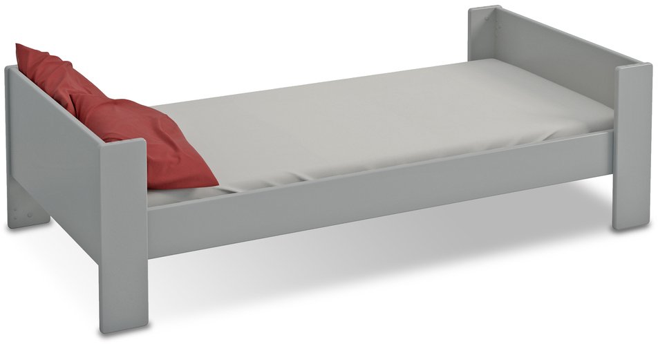 Ikea Size Single Grey Wooden Bed Frame, Wood Bed Frame Ikea