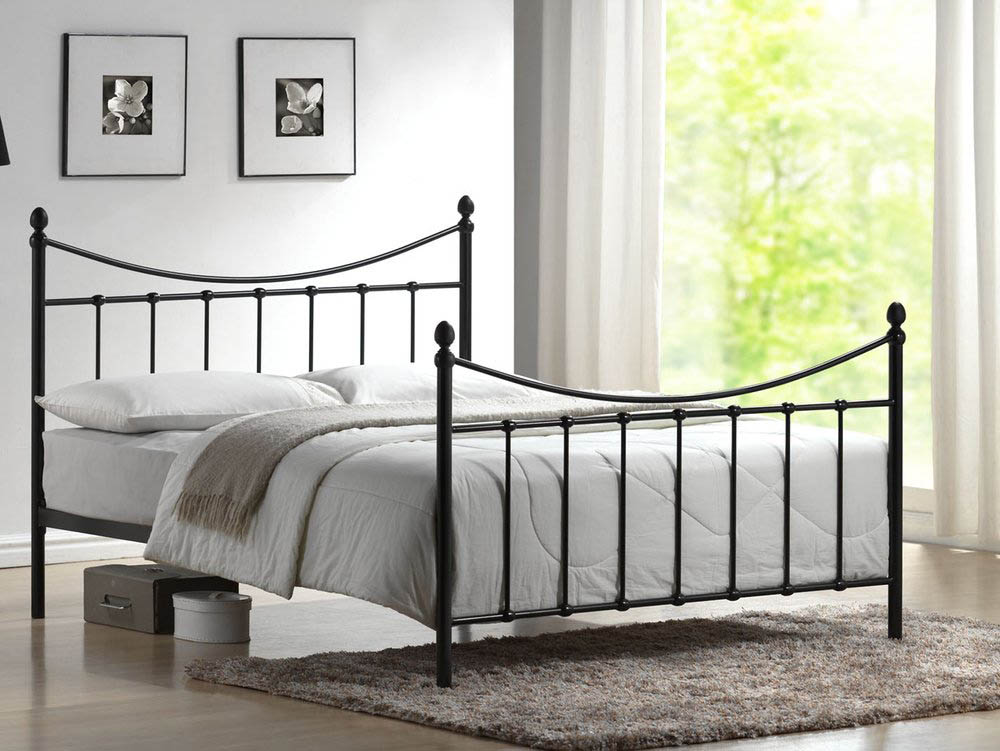 Time Living Alderley 5ft King Size Black Metal Bed Frame Archers Sleepcentre Time Living Alderley 5ft King Size, King Size Black Metal Bed Frame