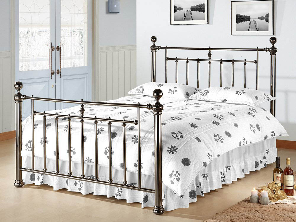 Time Living Alexander 5ft King Size Black Nickel Metal Bed Frame Archers Sleepcentre Time Living Alexander 5ft King Size, Metal Bed Frame King Size Uk