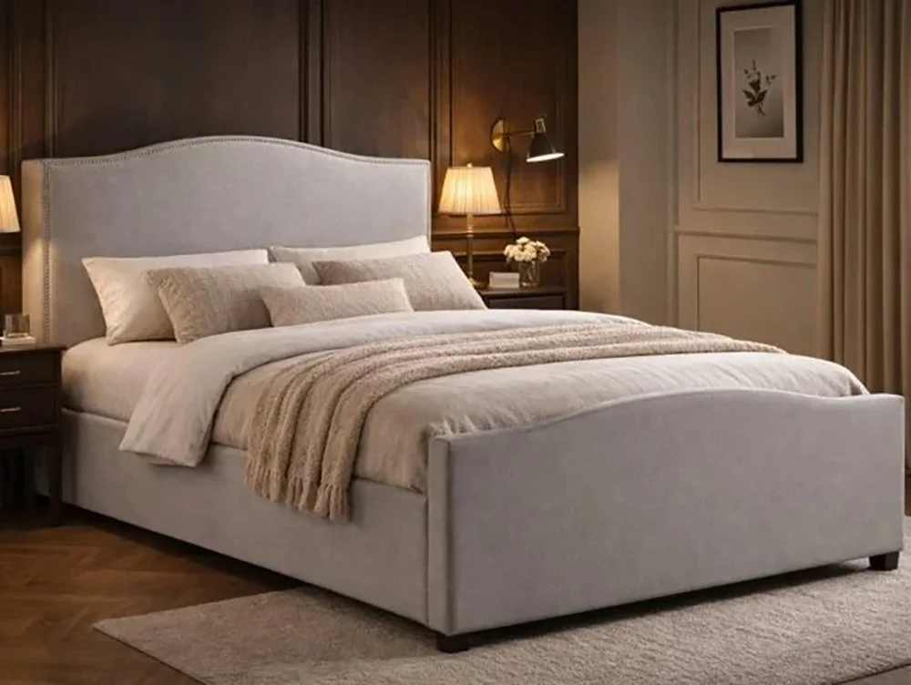 Time Living Time Living Brunswick Sand Fabric Ottoman Bed Frame