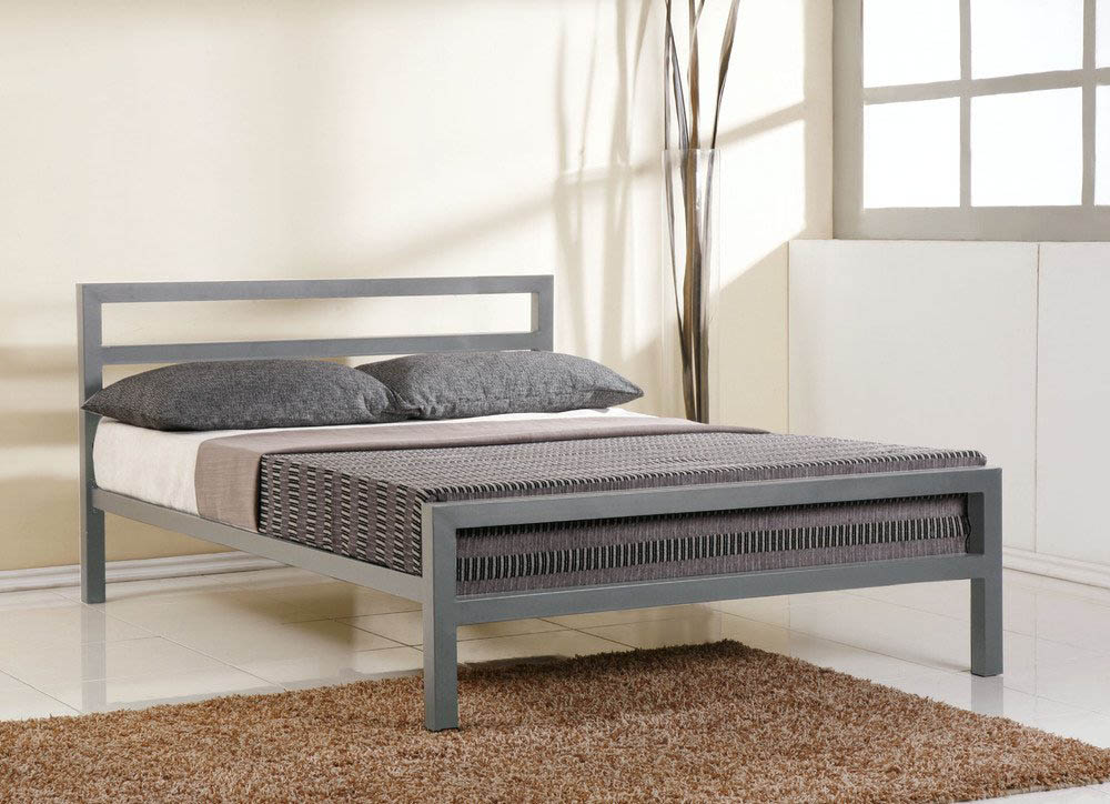 Time Living City Block 5ft King Size Grey Metal Bed Frame Archers Sleepcentre Time Living City Block 5ft King Size, King Size Bed Frame And Mattress Uk