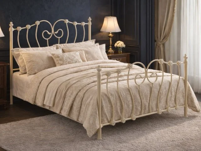 Time Living Time Living Inova Ivory Metal Bed Frame