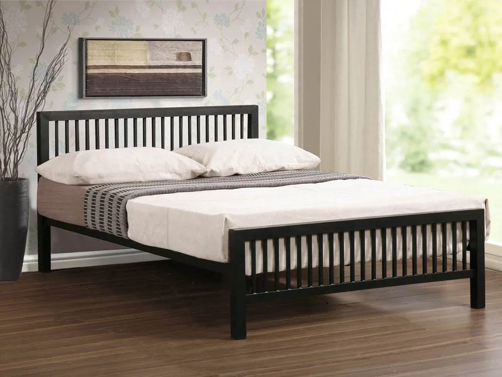 Time Living Time Living Meridian 4ft6 Double Black Metal Bed Frame