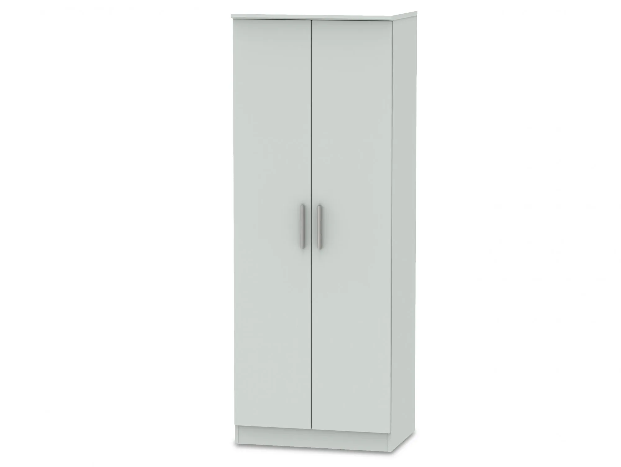 Welcome Welcome Knightsbridge Matt Grey 2 Door Tall Double Wardrobe (Assembled)