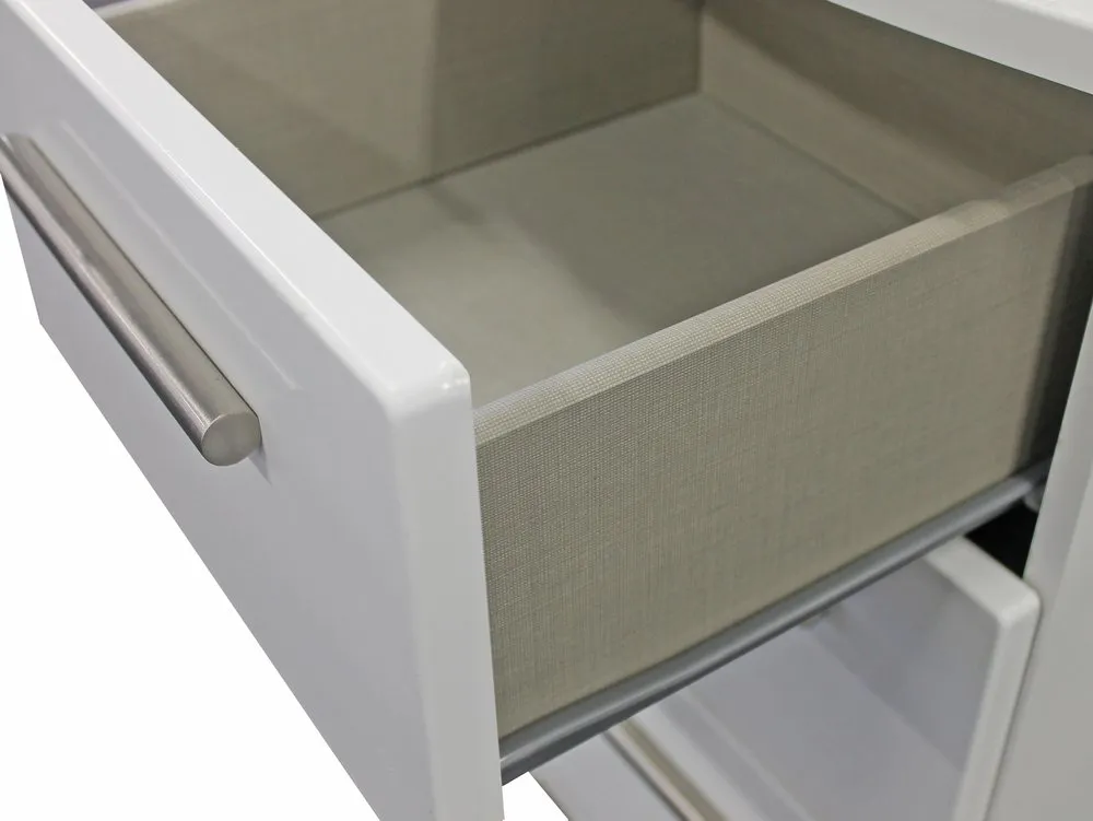 Welcome Welcome Knightsbridge White High Gloss 2 Door 2 Drawer Double Wardrobe (Assembled)