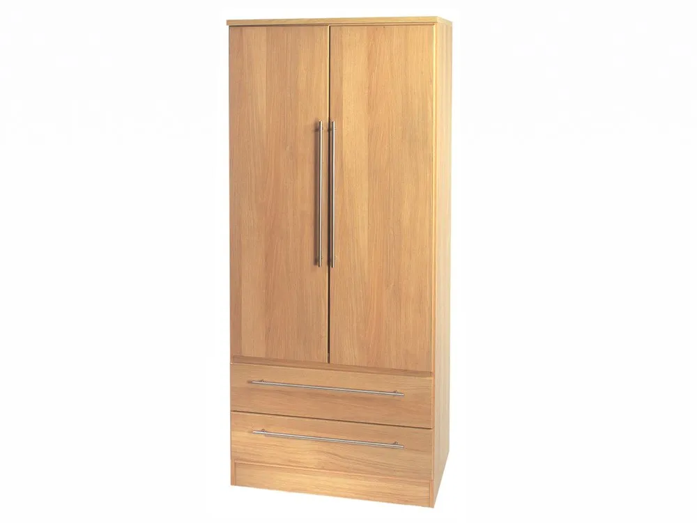 Welcome Welcome Sherwood 2 Door 2 Drawer Tall Double Wardrobe (Assembled)
