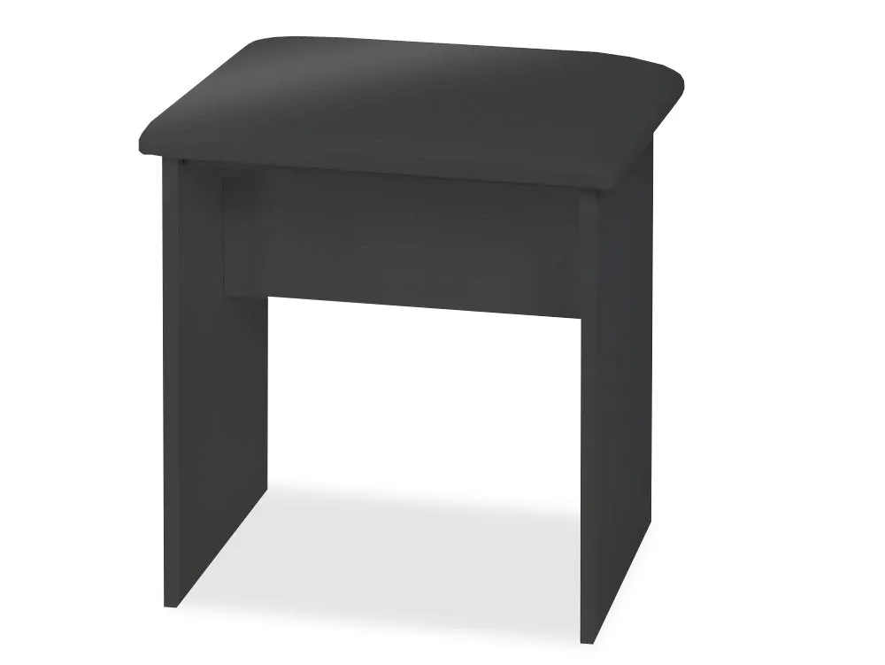 Welcome Welcome Knightsbridge Black Dressing Table Stool (Assembled)