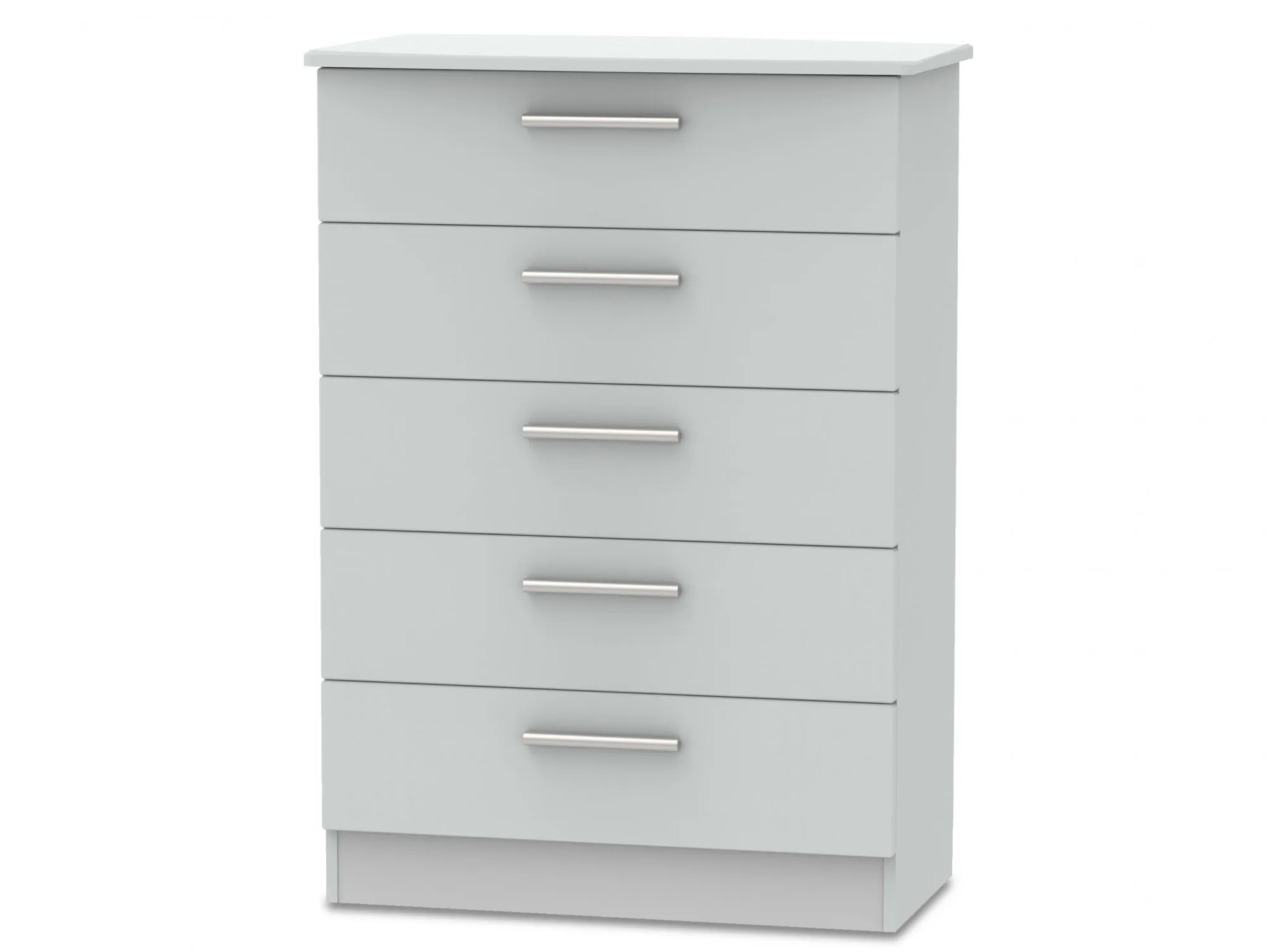 Welcome Welcome Knightsbridge Matt Grey 5 Drawer Chest of Drawers (Assembled)