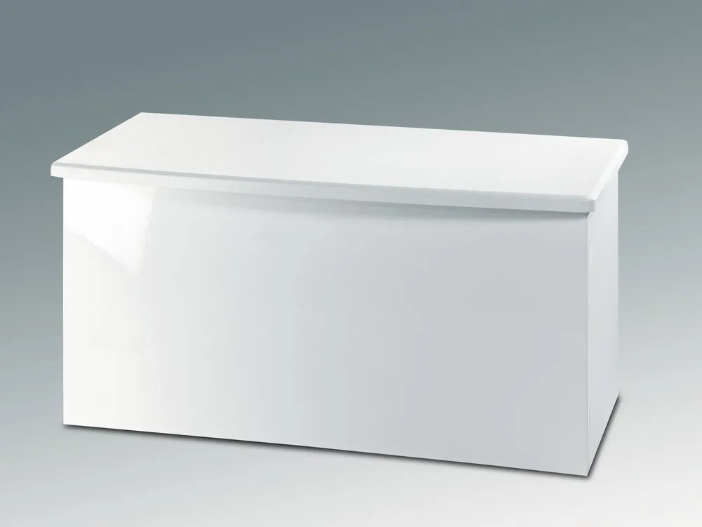 Welcome Welcome Knightsbridge White High Gloss Blanket Box (Assembled)