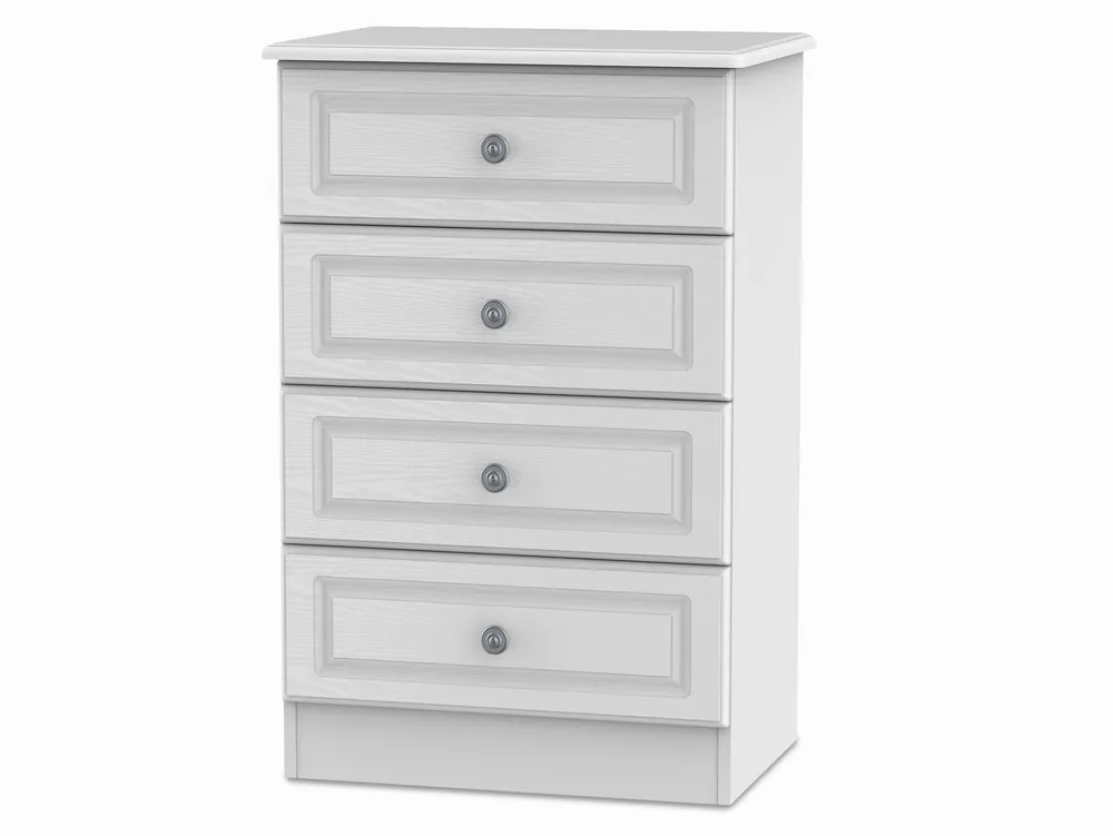 Welcome Welcome Pembroke White Ash 4 Drawer Midi Chest of Drawers (Assembled)
