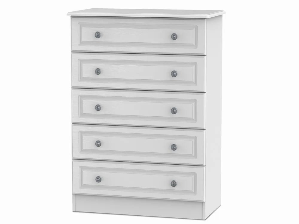 Welcome Welcome Pembroke White Ash 5 Drawer Chest of Drawers (Assembled)