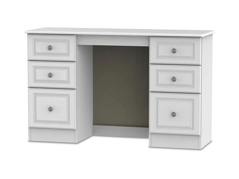 Welcome Welcome Pembroke White Ash Double Pedestal Dressing Table (Assembled)