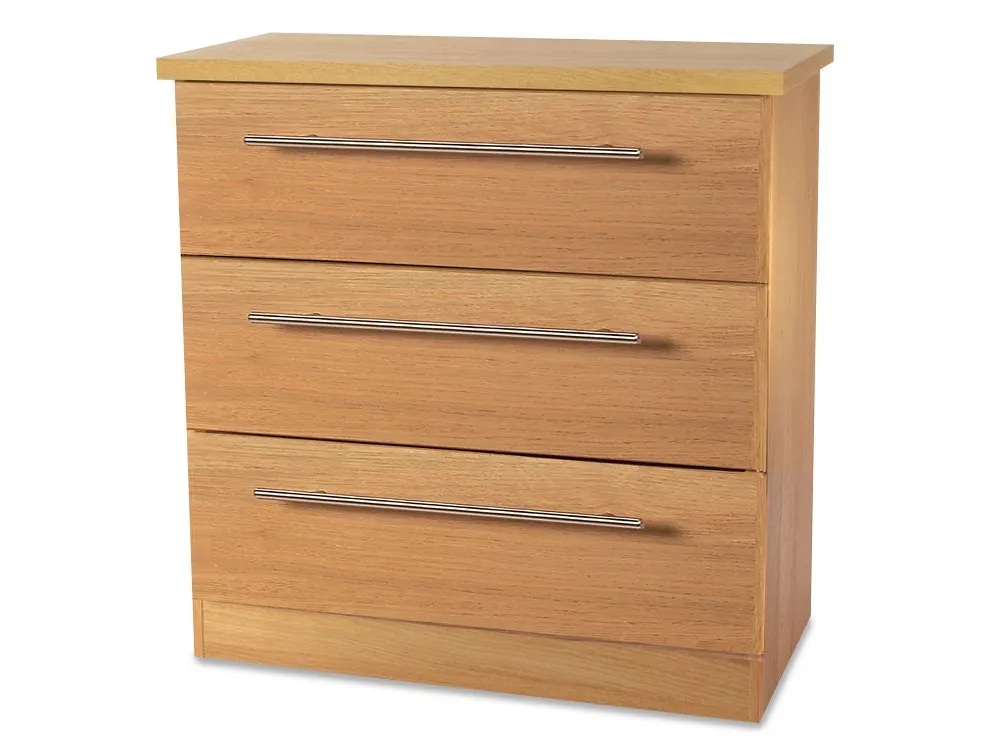 Welcome Welcome Sherwood 3 Drawer Low Chest of Drawers (Assembled)